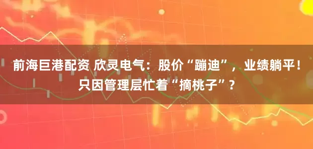 前海巨港配资 欣灵电气：股价“蹦迪”，业绩躺平！只因管理层忙着“摘桃子”？